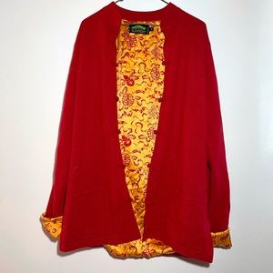 Red Cashmere Cardigan